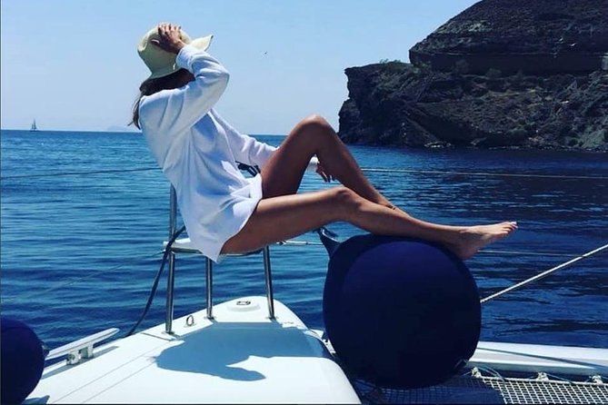 Santorini Platinum Catamaran Cruise With Meal, BBQ and Open Bar - Exploring Santorinis Hidden Gems
