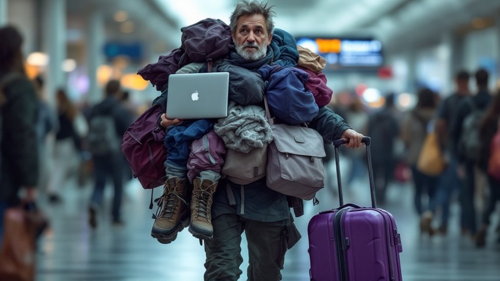 inefficient luggage packing strategies