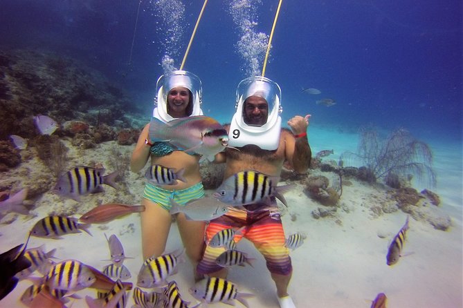 Aquanautas Helmet Diving in San Andres - Equipment and Safety Protocol