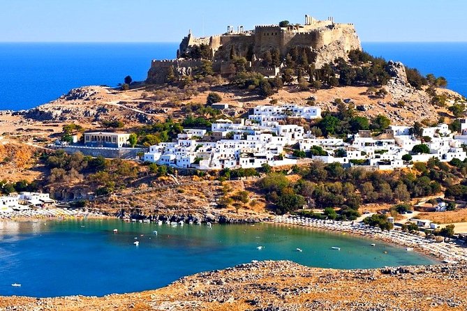Boat Trip to LINDOS With Swimming Stops at Anthony Quinns & Tsambika Bays - Stops at Anthony Quinns and Tsambika Bays