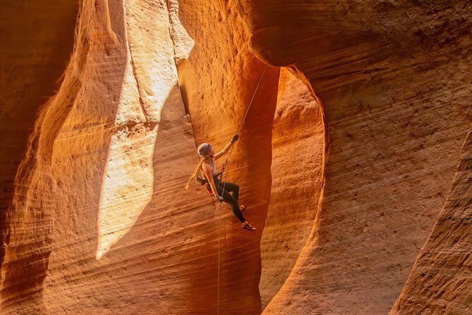 East Zion 2 Hour Slot Canyon Canyoneering UTV Tour - Canyoneering and Rappelling Experience