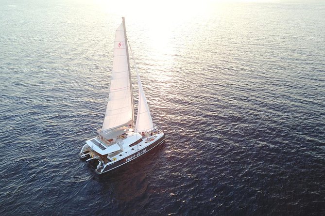 Santorini Luxury Catamaran Sunset Cruise With BBQ, Drink and Transfer - Pickup and Accessibility