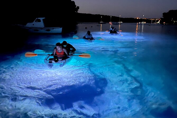 Transparent Kayak Night Glow Experience From Pula - Tour Details
