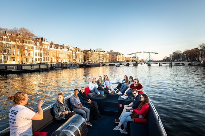 Amazing Open Boat Amsterdam Canal Cruise With Two Drinks Incl. - Live Commentary by the Skipper
