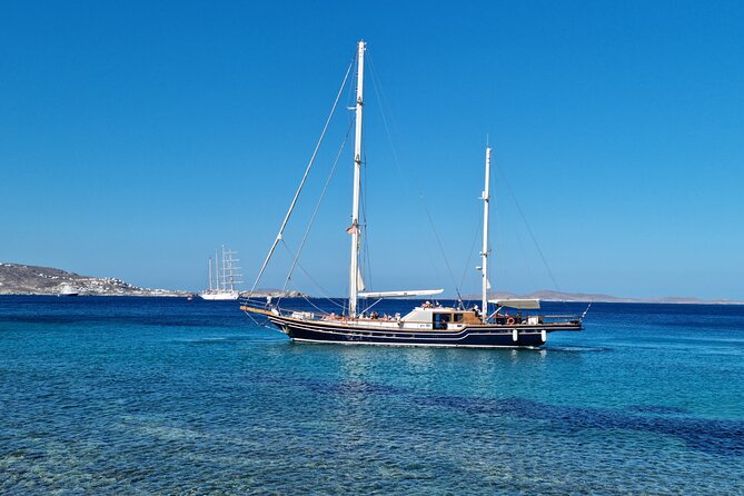 Mykonos Sail Cruise to Rhenia, Guided Tour of Delos, Lunch&Drinks - Onboard Amenities and Equipment