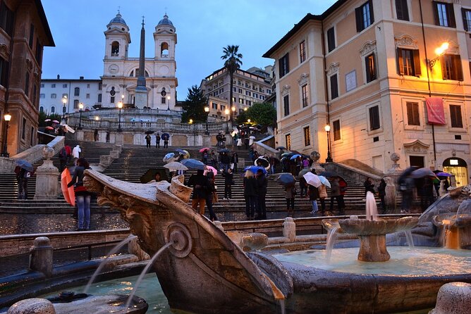 Rome Evening Panoramic Walking Tour Including Trevi Fountain and Spanish Steps - Inclusions and Accessibility