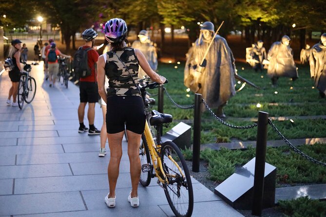 Washington DC Sites at Night Guided Bicycle Tour - Itinerary and Stops