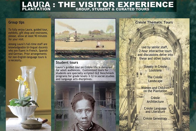 Laura Plantation Tour - Transportation and Amenities