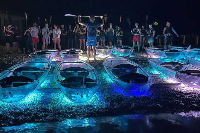 Transparent Kayak Night Glow Experience From Pula - Additional Information