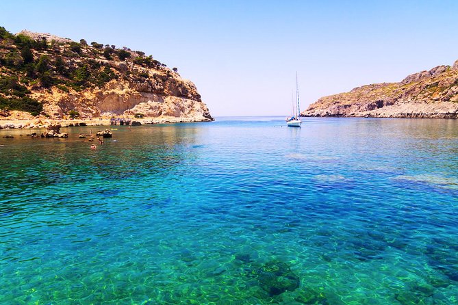 Boat Trip to Anthony Quinn, Kallithea & Traganou Bays - Exploring Anthony Quinn Bay