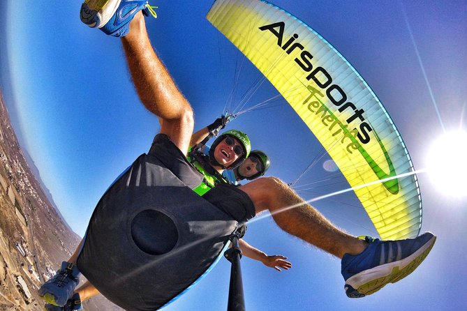 BRONZE Tandem Paragliding Flight in South Tenerife, Free Pick up - Capturing the Adventure