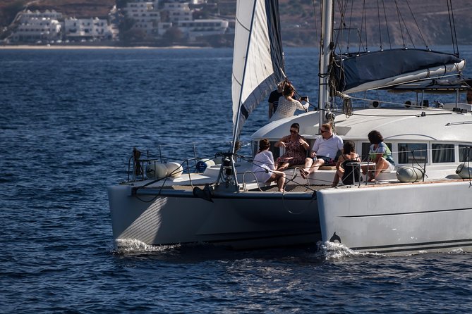 Catamaran Day & Sunset Cruises With Meals Drinks and Transportation - Exploring Mykonos South Coast
