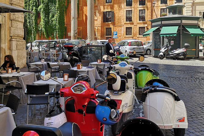 Highlights of Rome Vespa Sidecar Tour in the Afternoon With Gourmet Gelato Stop - Participant Requirements and Restrictions