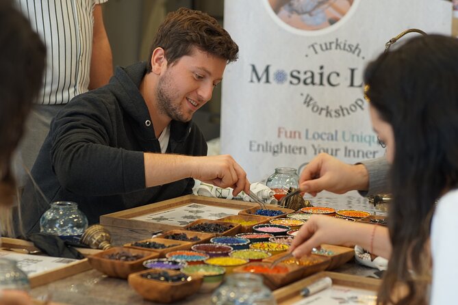 Istanbul: Turkish Mosaic Lamp Workshop With Turkish Delight - Meeting and Pickup