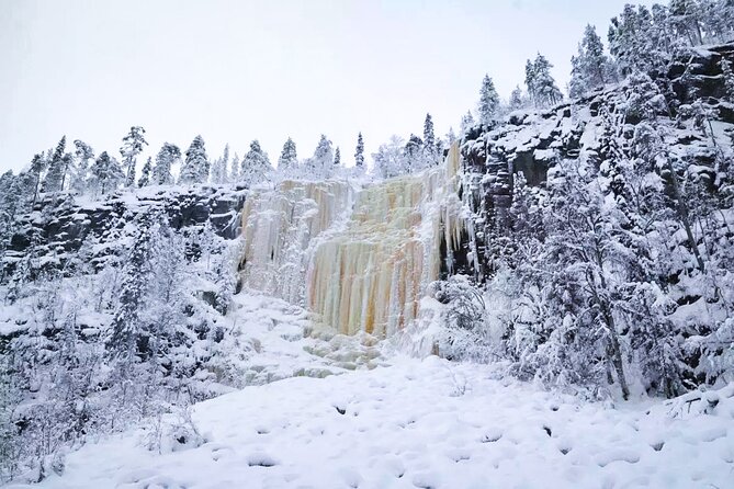 Korouoma Canyon Frozen Waterfalls - Warm Gear and Campfire Lunch
