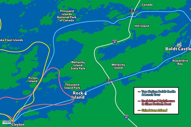 The Ultimate Heart of 1000 Islands Sightseeing Boat Tour - Rock Island Lighthouse Tour