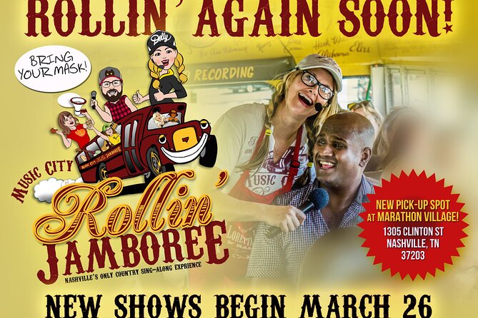 Nashville Rolling Jamboree Comedy & Country Music Sing-Along Tour - Exploring Nashvilles Iconic Landmarks
