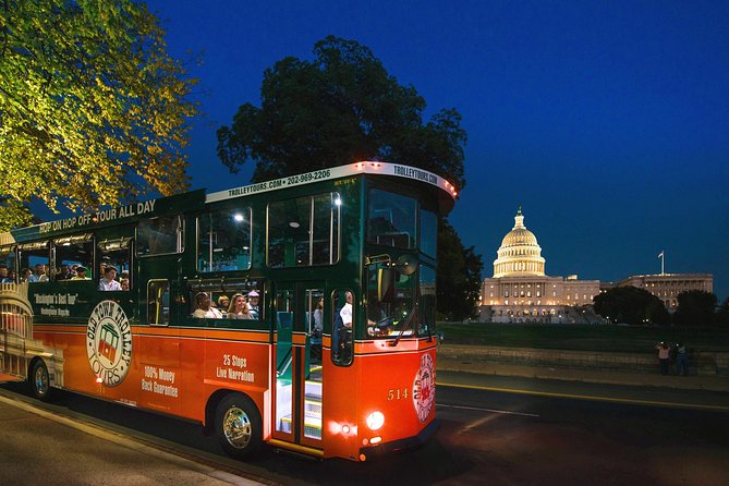 Washington DC Monuments by Moonlight Tour by Trolley - Exploring the Illuminated Monuments