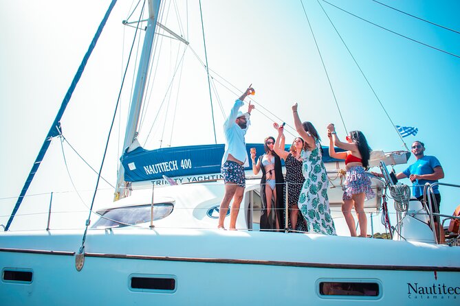 Full-Day Tour of Milos and Poliegos Small Group Catam With Lunch - What to Expect on the Catamaran Cruise