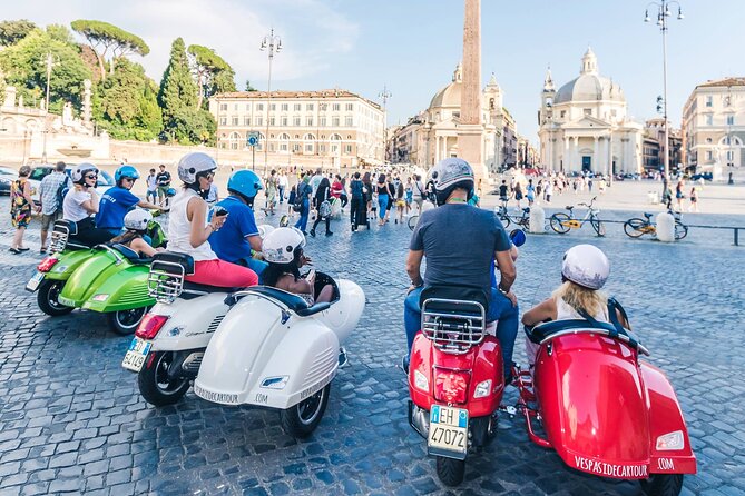 Highlights of Rome Vespa Sidecar Tour in the Afternoon With Gourmet Gelato Stop - Enjoyment of the Gelato Stop