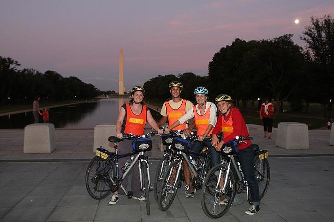 Washington DC Sites at Night Guided Bicycle Tour - Pricing and Booking Information