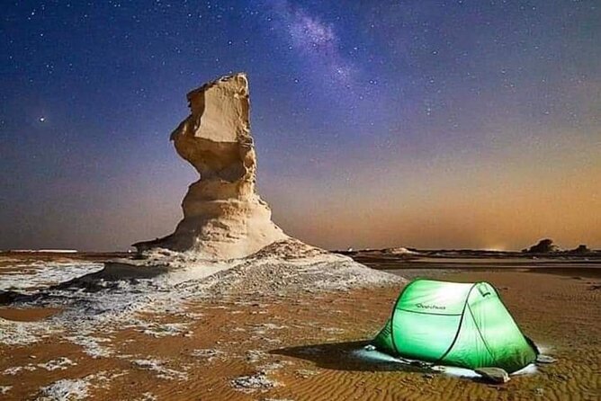 White & Black Desert Camping Tour 2 Days 1 Night From Cairo - Key Points