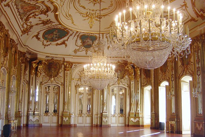 1-day tour to Queluz Palace, Mafra Monastery, Ericeira and Castelo dos - Discover the Rococo and Neoclassical Beauty of Queluz Palace