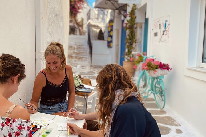 1 Hour Watercolor Workshop in Parikia Paros! - Personalized Guidance in a Small Group Setting