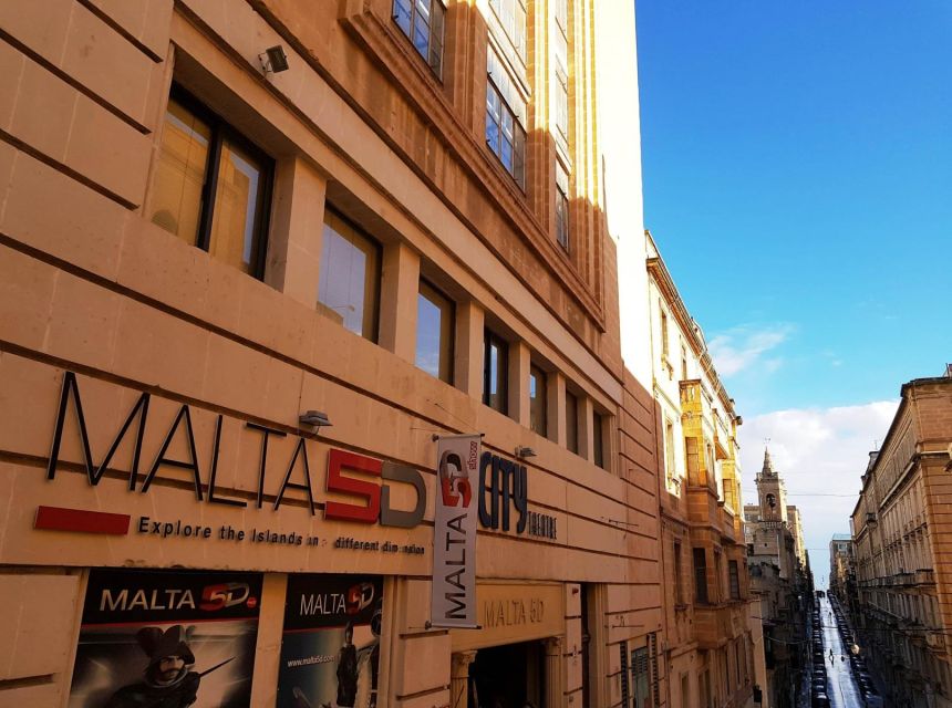 20-Minute Audio-Visual Show + Optional Valletta Audio Guide - The Malta 5D Audio-Visual Experience: A Cinematic Journey Through Time