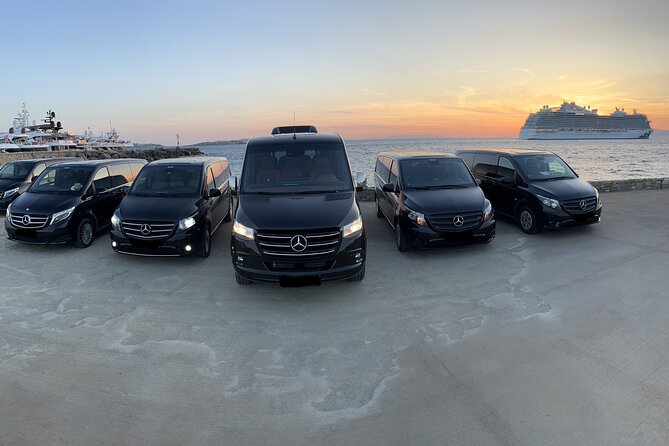 24-hour Point-Point Mykonos Airport and Port Transfers Service - Mykonos Airport to Port Transfers at Any Hour