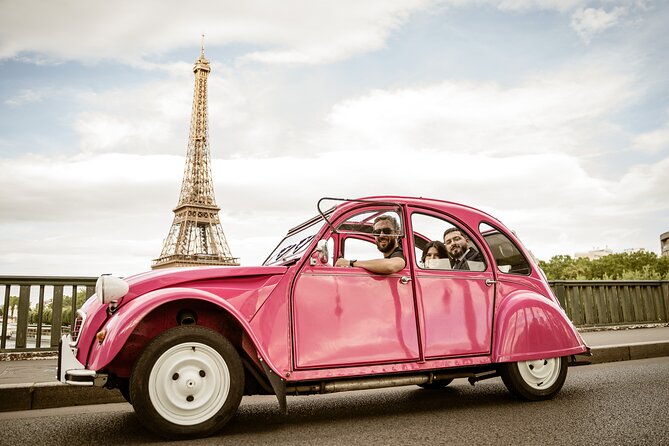 3H Champagne Tour Through Paris by Night in a Pink Citroën 2CV - Glimpse Pariss Most Famous Landmarks in a Pink Car