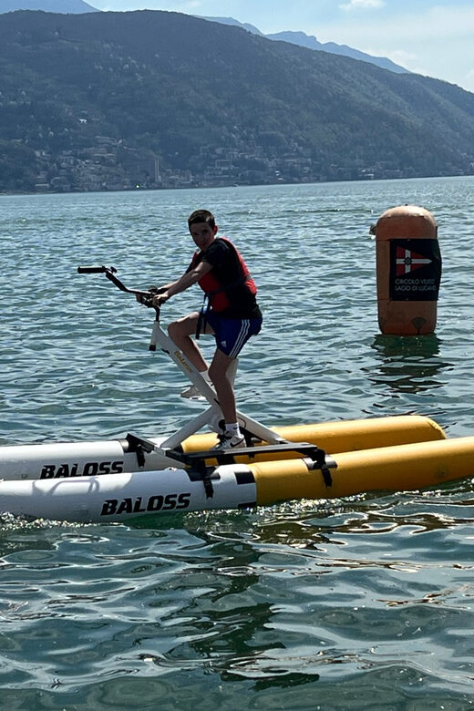 A Water Bike Adventure on Lake Lugano - Start Your Lake Lugano Experience at the Pier Near Ciani Park