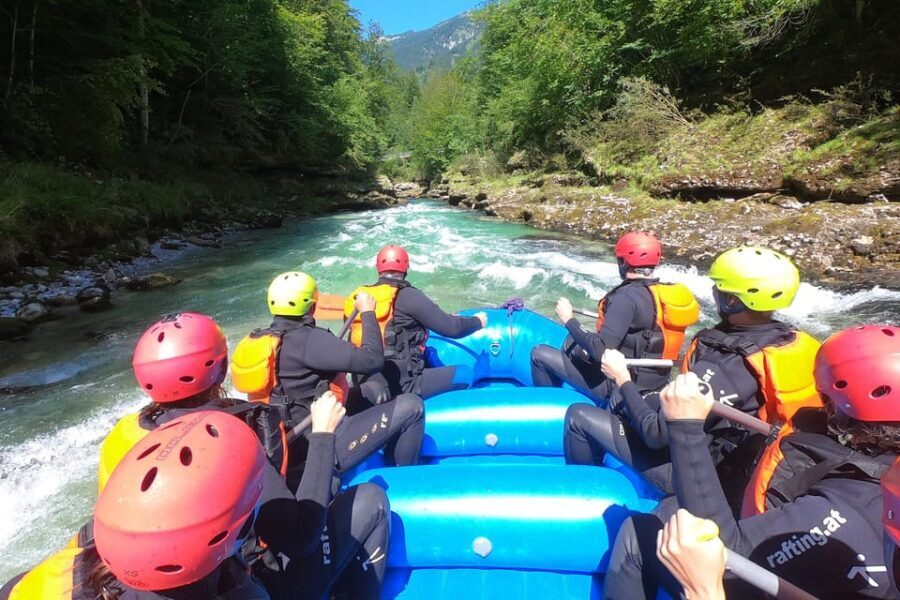 Adventurous rafting tour on the Salza - pure whitewater action! - Highlights of the River Adventure: Rapids, Jumps, and Scenic Views