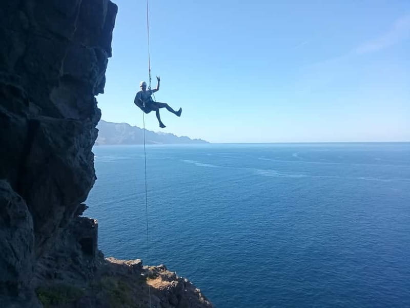 Agaete: Gran Canaria Coasteering. Marine Ferrata and Zipline - From the Cliff Hike to the Ancient Aboriginal Cave