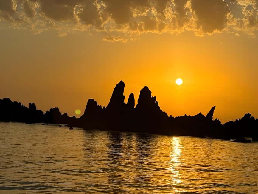 Ajaccio : Sunset seascape at the Sanguinaires - Departure from Ajaccio and Porticcio for a Unique Corsican Sunset