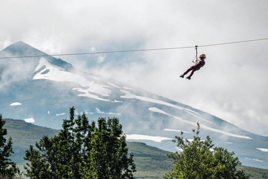 Akureyri: Zipline Tour - Scenic Views over Glass River Canyon