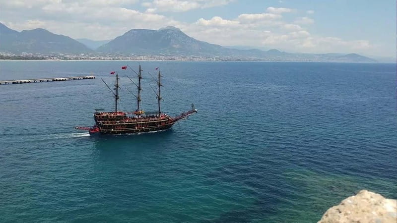 Alanya: Pirate Boat Party with Foam, Disco, Lunch & Drinks - Exploring the Turkish Rivieras Natural Coves and Caves
