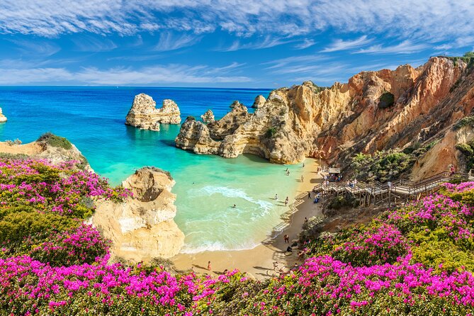 Algarve private guided tour from Lisbon with hotel pickup - Exploring Praia da Marinha’s Natural Beauty