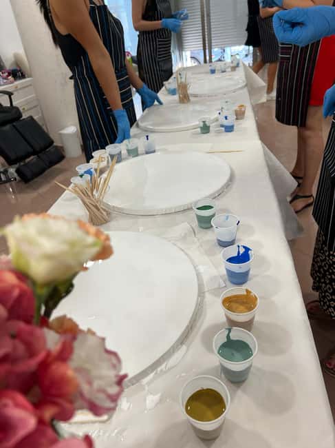 Alicante: Art-Therapy Wine & Paint Workshop - The Finished Artwork: A Personal Memory of Spain