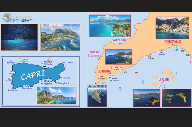 Amalfi Coast, Capri & Li Galli Islands BOAT EXCURSION - The Departure and What to Expect from the Start