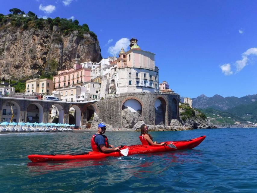 Amalfi Coast: Kayak Tour with Snorkeling and Grottoes Visit - Visiting Conca dei Marini and the Villa of Sophia Loren
