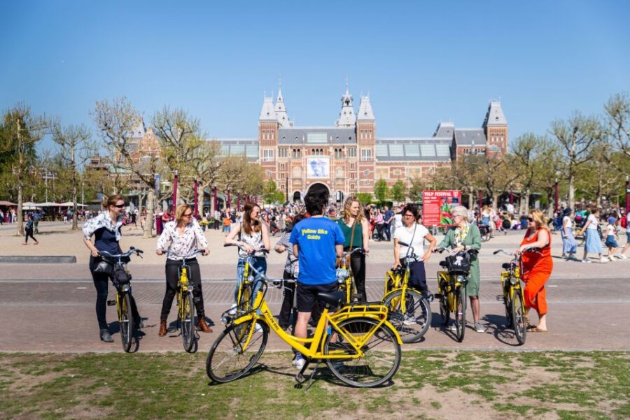 Amsterdam: 2-Hour City Highlights Guided Bike Tour - Starting Point Near Amsterdam Central Station