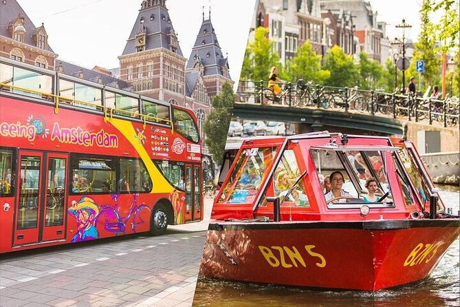 Amsterdam: 24h or 48h Hop-On Hop-Off Tickets Bus and Boat Option - Major Stops in the Red Light District, Jordaan, and Museum Areas