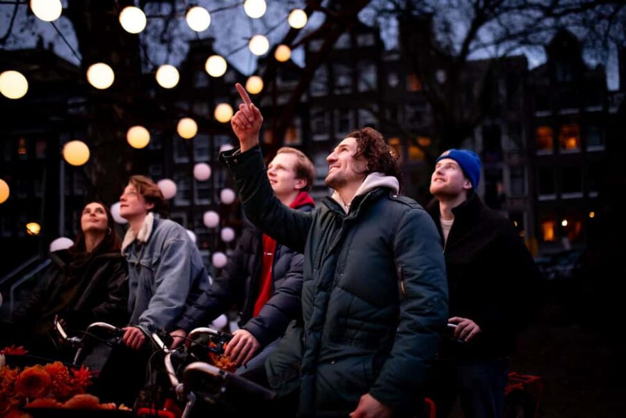 Amsterdam: Light Festival Bike Tour with Guide - Starting at a Convenient Location Near Central Station