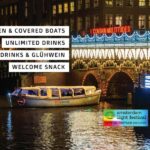 Amsterdam: Light Festival Canal Cruise inc Snack + Hot Drink - Starting Point at Central Station and Easy Access