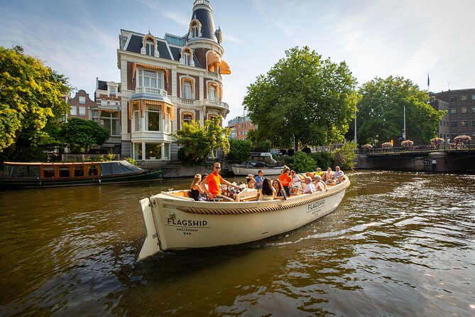 Amsterdam: Luxury Canal Cruise Unlimited Drinks & Bites Option - Pass By Famous Landmarks and Neighborhoods