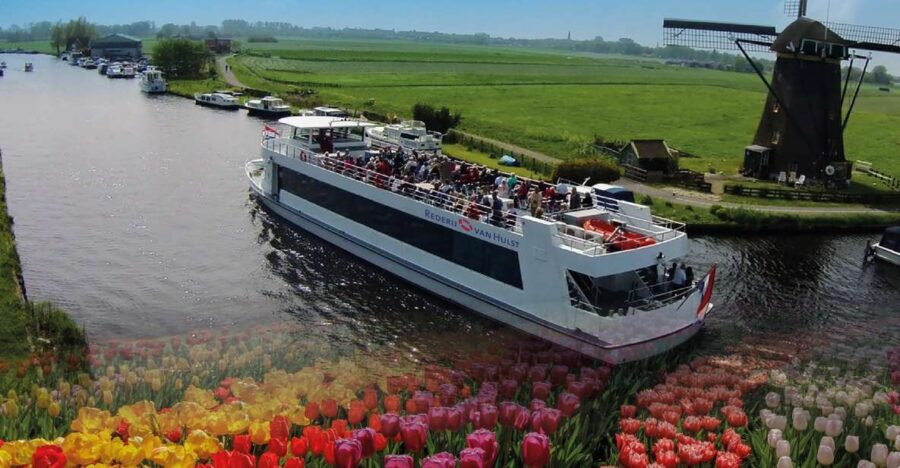 Amsterdam: Tour to Keukenhof Gardens with Windmill Cruise - From the Windmill Cruise to the Blooming Keukenhof Gardens