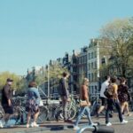 Anne Franks Last Walk and visit the Anne Frank House in Virtual Reality - Walking Over the Canal on Prinsengracht