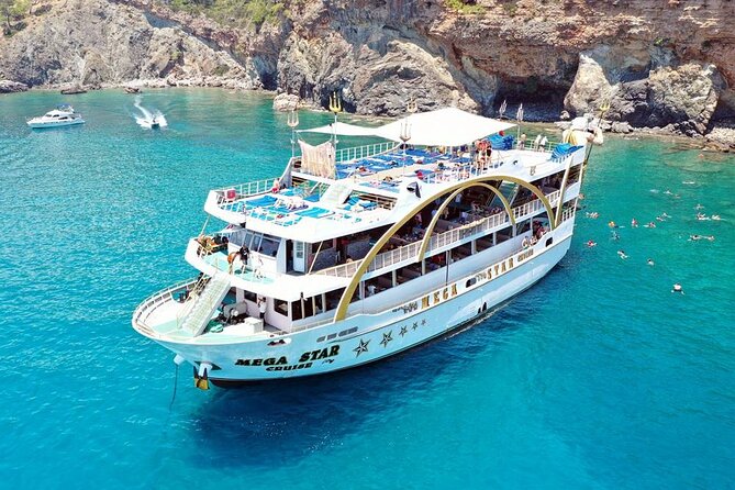 Antalya Mega Star Yacht Tour with Lunch, Foam Party & Transfer - Cruising the Mediterranean Coast