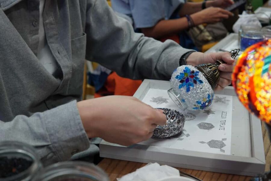 Antalya: Traditional Mosaic Lamp & Candle Holder Workshop - Designing Your Mediterranean-Inspired Mosaic Lamp